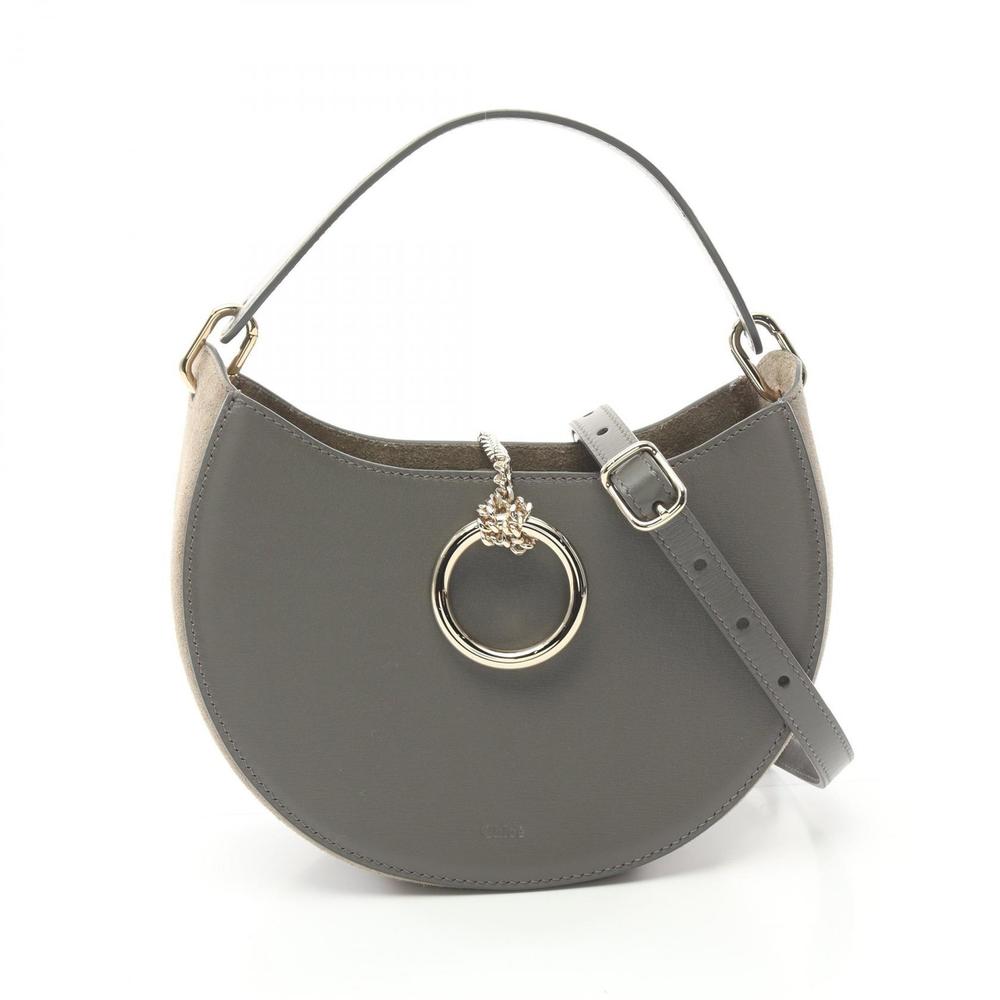 Chloe Bag Hobo Gray Handbag ARLENE Leather
